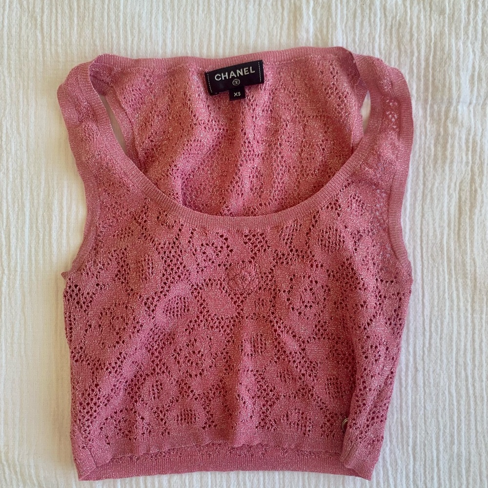 Chanel crop top.